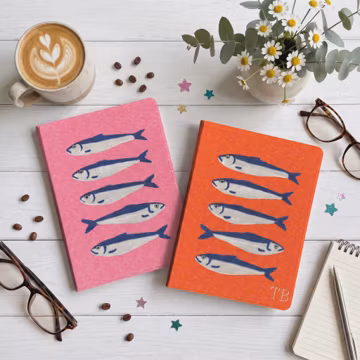 Fish iPad Case, Personalized Initial iPad Cover, Custom Letter Ocean Pattern Stand Case Compatible With All iPad Models, Unique Gift