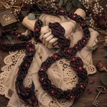 Custom Floral Handfasting Cord, Pagan Wedding Unity Ceremony Rope, Keepsake Gift