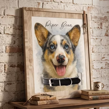 Memorial Pet Collar Sign, Custom Dog Memorial Gifts,Dog Memorial Wood Frame With Collar Holder, Pet Sympathy Gift