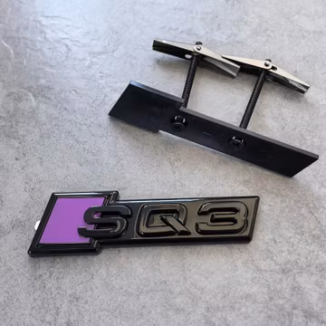 New Gloss Purple Black Audi SQ3 Front Grille Emblem Badge Replacement Logo for Audi Q3 SQ3 RS Q3 Sport Grille Exterior Trim