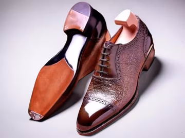 Bespoke Two Tone Leather Oxford Shoes: Handcrafted Cap Toe