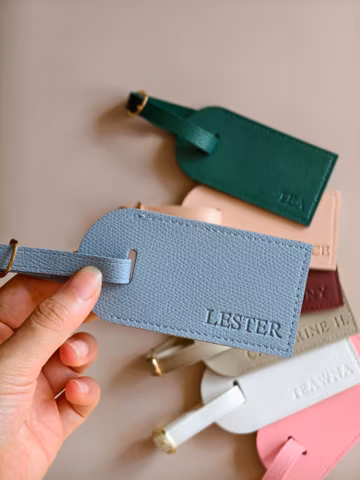 Custom Embossed Luggage Tag, Personalized Name Bag Tag, Travel Gift for Women, Travel Gift for Men
