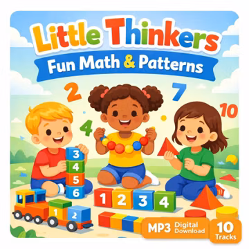 Montessori Math & Patterns Music for Preschool | Counting, Early Math Songs (Digital Download)