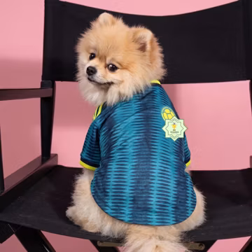 Personalized Colombia Away Pet Soccer Jersey 2026 World Cup | Custom Dog Cat Football Shirt Name Number | Breathable Dog Clothes