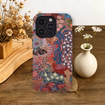 Abstract Floral Phone Case Bold Colorful Art Cover Nature For iPhone 17 16 15 14 13 12 11 Pro Max, Samsung Galaxy S26 S25 S24 S23 Ultra