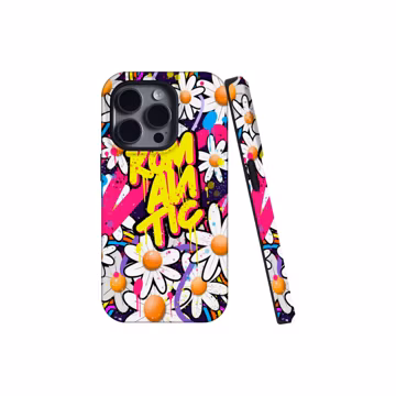 Romantic Daisy Graffiti Phone Case,Y2K Girly Pop Art Print,For iphone 17 16 15 14 13 12 11 Pro Max,Samsung S26 S25 Ultra,Magsafe