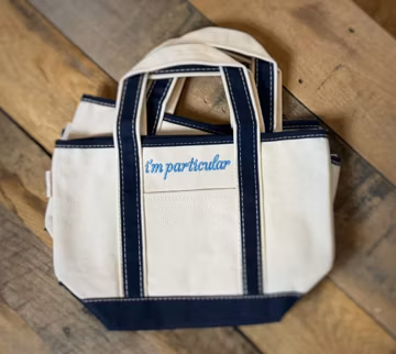 Custom Mini Tote Bag Ironic Saying Tote Small Canvas Boat Bag Gift for Her Bachelorette Gift Bridal Gift Embroidered Mini Canvas Tote