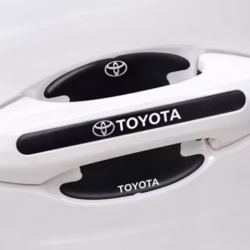 Toyota Door Handle Protector Cover, Black Car Door Cup Guard, Anti Scratch Handle Sticker, Exterior Auto Accessories Gift(1 set)