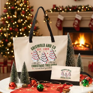 Griswold & Co Christmas Tree Farm Tote Bag, Retro Griswold Christmas Bag, Christmas Tote Bag, Retro Griswold Xmas Bag, Family Christmas Bag