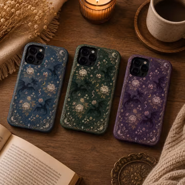 Dragon Floral Inspired Phone Case, Bookish Dragon Tough Phone Case, Dragon Rider War College Gift for iPhone 17 16 15 14 13 12 11 Pro Max