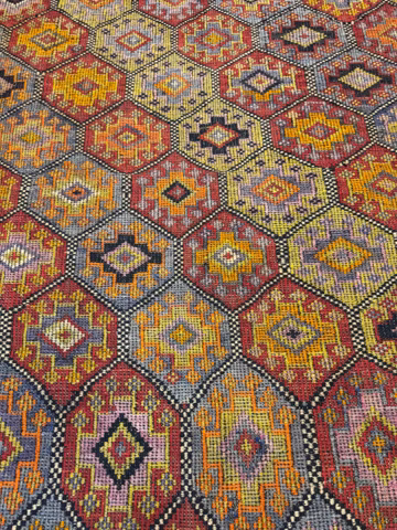 6x9 Vintage Kilim Rug, Handmade Vintage Turkish Rug, Rugs for living room, Bedroom Rugs