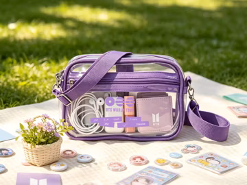Personalized BTS ARIRANG Clear Bag,BTS World Tour Clear Crossbody Bag-Stadium Approved Concert Crossbody Bag-Kpop Fan Gift Bag,Arirang Merch