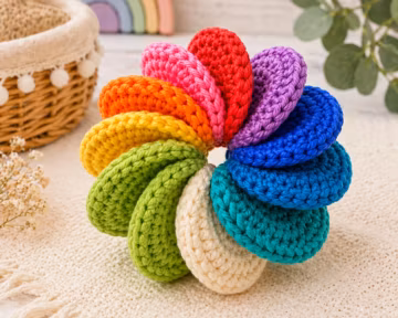 Baby Fidget Crochet Pattern - Fidget Toy, Baby Toy Crochet Pattern, Cute Crochet Pattern, Easy Crochet Pattern, Toddler Toys, PDF Pattern