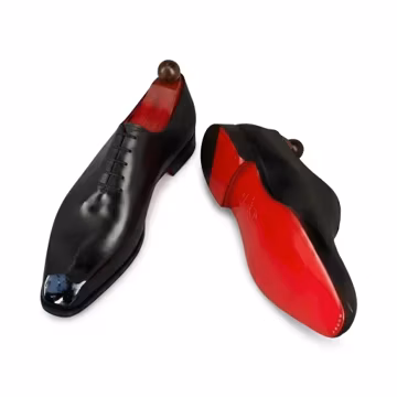 Handmade Black Wholecut Oxford Leather Dress Shoes for Men Wedding Formal