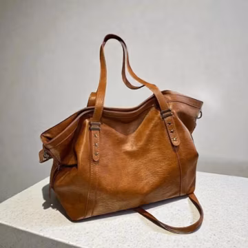 Large Leather Tote Bag for Women, Shoulder Handbag Purse, Crossbody Travel Bag, Everyday Work Tote, Stylish Womens Leather Hand bag