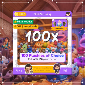Palia Plushies - 100x Plushies of Choice - Custom Plushie