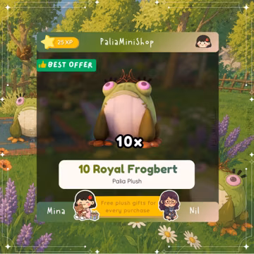 Palia Plushies - 10x Royal Frogbert Plush - (NEW PLUSH)