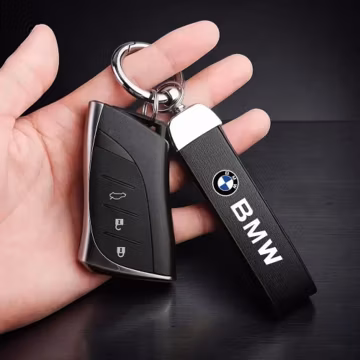 BMW Logo Black Metal Keychain Car Key Ring