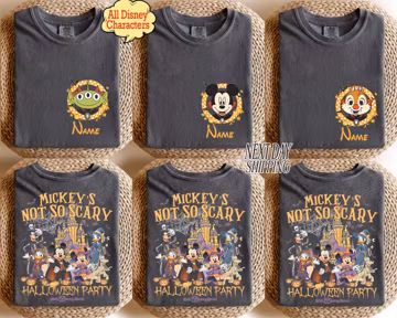 Custom Mickey’s Not So Scary Halloween Party Shirt, Disney Family Halloween Shirts, Mickey Halloween Tee, Disney Halloween Vacation
