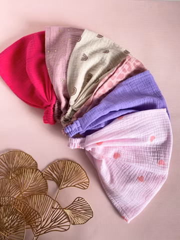 Muslin Baby Bandana Set, Baby Head Scarf, Toddler Summer Headwrap