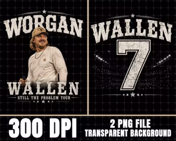 MORGAN WALLEN PNG, Still The Problem Tour 2026 Digital File, Instant Download
