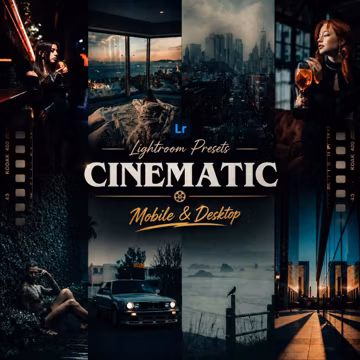 50 Cinematic Lightroom Presets: Mobile & Desktop | Dramatic, Film-Inspired, High-Impact Photo Filters for Portrait, Street Photography