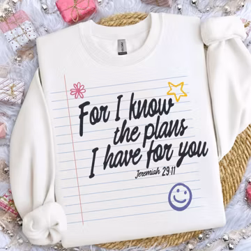 Jeremiah 29:11 PNG | Retro Christian Shirt Design (Digital Download)
