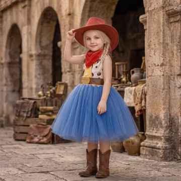 Jessie Inspired Cowgirl Tutu Dress | Toy Story Western Birthday Outfit Halloween Cosplay