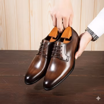 Men's Leather Oxford Shoes โ Classic Lace-Up Business & Formal