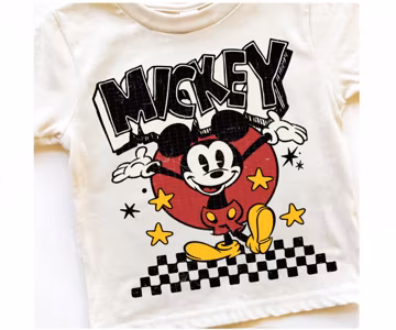 Retro Mickey Mouse Png, Mickey Png, Kids Shirt Png Design Mouse Png, Checkered Png, Birthday T Shirt Png, Little Boy Png, Funny Mickey Png