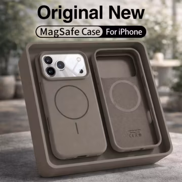 Magnetic Silicone Phone Case Compatible With iPhone Shockproof Slim Soft Cover MagSafe Style