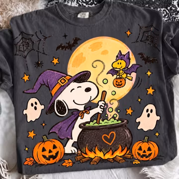 Snoopy Halloween Png, Witch Snoopy Png, Bat Woodstock Png, Magic Potion Png, Cute Pumpkin Png, Halloween Sublimation Design