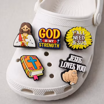 Christian Shoe Charms: Jesus, Bible Verse Jibaz for Crocs, Clogs