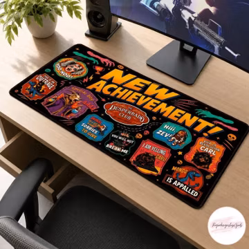 Dungeon Crawler Carl Princess Donut Desk Mat, Dungeon Crawler Carl Desk Mat, DCC Gamer Mouse Pad, The Desperado Club Mouse Pad