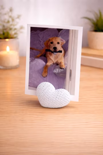Heart Holders for Photos | Picture Stand for Desk | Wedding and Couple Gift | Modern Display for Home Decor