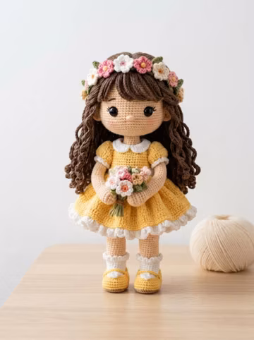 Amigurumi Crochet Doll Pattern PDF Tutorial( instant download) | Cute Amigurumi Doll | Handmade Plush Toy | Beginner Friendly