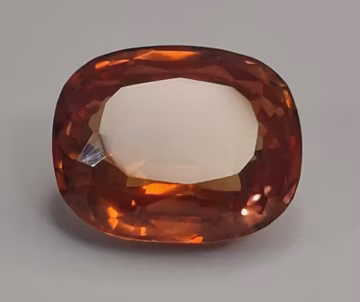 Natural Cushion Cut 31-33 Ct Orange Sapphire Certified Loose Gemstone For Earrings Making Gemstone RK055