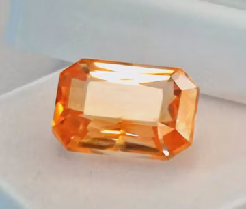 Natural Certified Padparadscha Sapphire Emerald Cut9- 11 Ct Loose Gemstone For Jewellery Making Gemstone RK053