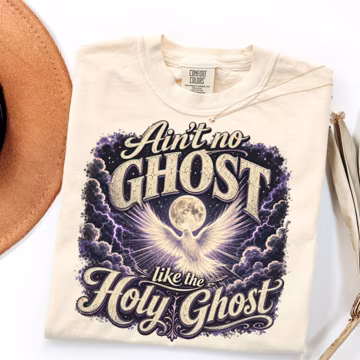 Comfort Colors Christian Halloween Shirt, Cute Holy Ghost Faith Gift