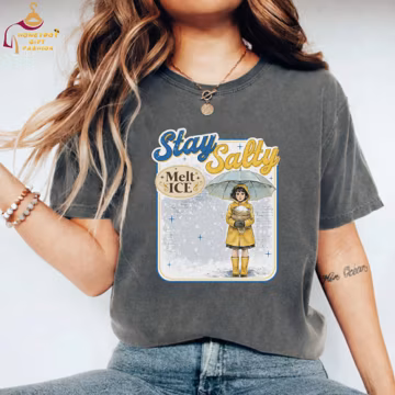 Stay Salty Melt Ice Shirt, Subtle Anti Ice Stay Salty Protest T-Shirt, Keep Ice Out, Pro Immigration, Anti Trump Shirt, Melt Ice Shirt