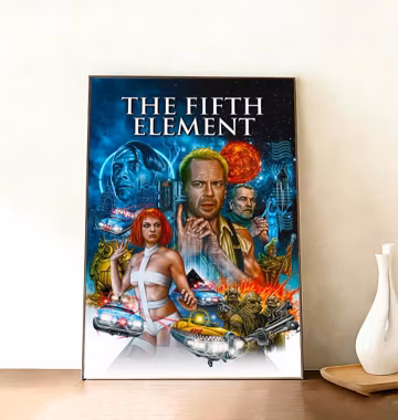 The Fifth Element Movie Poster,Canvas Print,Wall Art Decorative Painting,Gift For Fans.