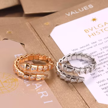 Women's Snake Bone Ring, 925 Silver Plated Rose Gold Diamond Ring, Gift for Wife, Fine Jewelry