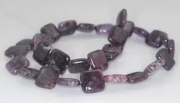 14X14mm Purple Lepidolite Gemstone Grade AA Square Loose Beads 8 inch Half Strand (90187898-669)