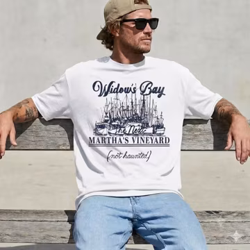 Widow Bay Tourist T-Shirt, Funny Retro Horror TV Graphic Tee, Vintage Haunted Town Travel Shirt