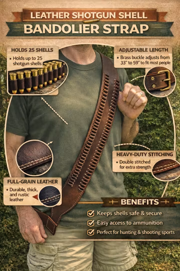 Bandolier SINGLe PLY,2 ROW SASH style, 3.25" Wide, for HANDGuNS Only, 22 rim,22 mag,32,38, 357, 45LC, Oil Treated, Blk, Russet and Dk Brn