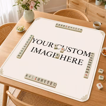 Custom Mahjong Mat, Personalized Mahjong Table Mat, Upload Your Design Game Mat, Non-Slip Mahjongg Playmat Gift
