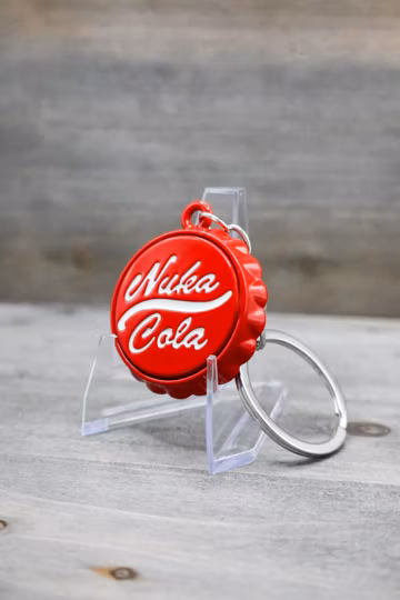 Nuka Cola Bottle Cap Keychain + Bottle Opener