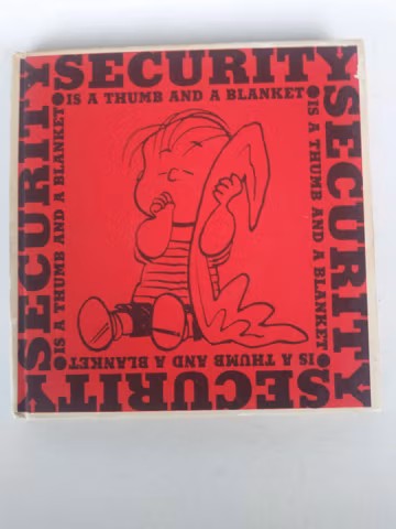Vintage Book Security is a Thumb and a Blanket / Snoopy and the Peanuts Gang/1963