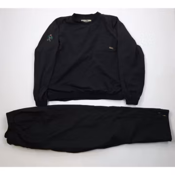 90s Mens 2XL XXL 2 Piece Goretex Waterproof Golfing Rain Suit Jacket Black, Vintage Waterproof Golfing Outfit, Vintage Rain Sui, Golf Suit
