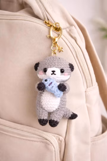 Crochet Animal Keychain Pattern, Beginner Amigurumi PDF Tutorial (Digital Download)